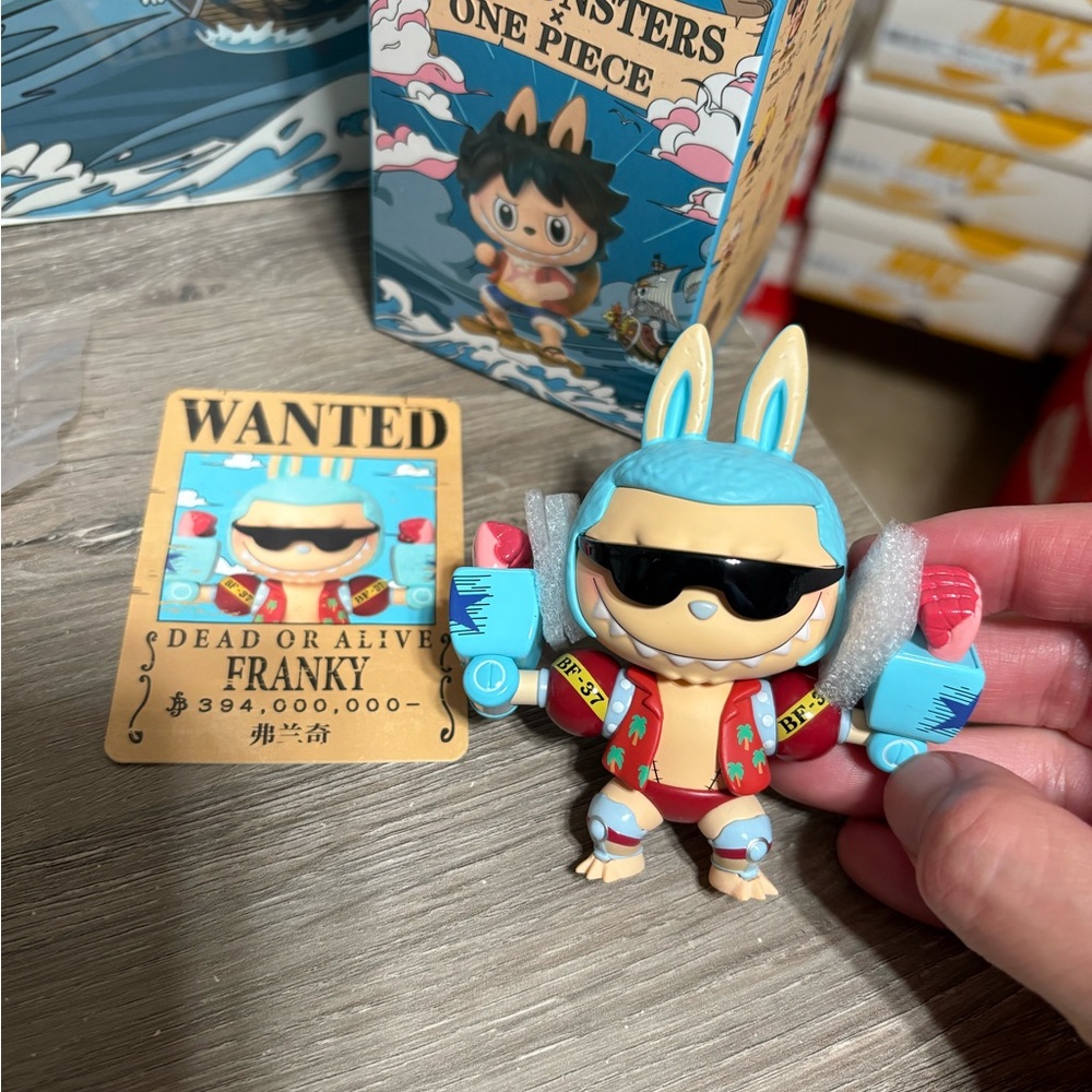 100% AUTHENTIC POP MART The Monsters x One Piece Series Figures - Franky